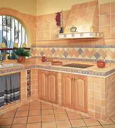 Ceramic countertop in the kitchen photo