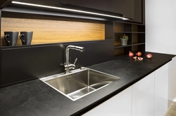 Ceramic Countertop In The Kitchen Photo