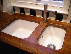 Wooden kitchen sinks photo