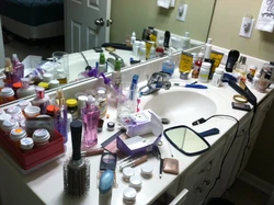 My cosmetics in the bathroom photo