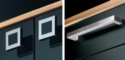 Square kitchen handles photo