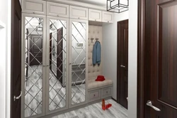 Three-door wardrobe for hallway photo