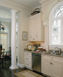 Photos of kitchens with plaster walls