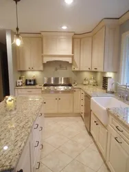 Beige stove for kitchen photo