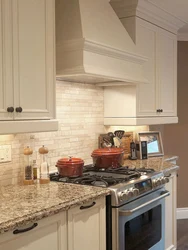 Beige stove for kitchen photo