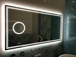Сенсорное зеркало в ванную фото