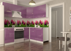 Kitchens with flower patterns photo