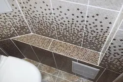 Box of tiles in the bath photo