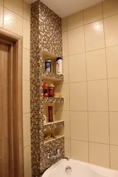 Box of tiles in the bath photo