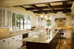False ceiling in the kitchen photo
