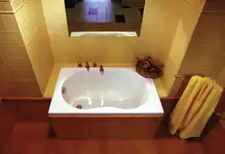 Ванна бөлмесінің фотосуретіндегі ванна 120x70