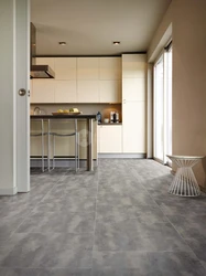 Vinyl laminate flooring photo in the kitchen