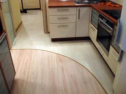 Laminate flooring in the kitchen Khrushchev photo