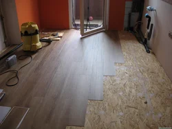 Laminate flooring in the kitchen Khrushchev photo