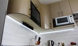 Kitchen Photo With Microwave And TV