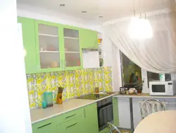 Зеленая Кухня Какие Шторы Фото