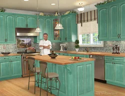 Kitchen With Emerald Countertop Photo
