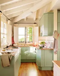 Kitchen in a small house photo