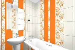 Bathroom tiles photo orange