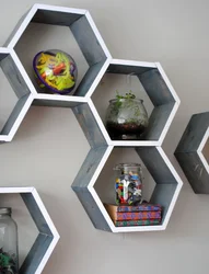 Honeycomb Shelves In The Kitchen Photo
