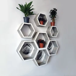 Honeycomb Shelves In The Kitchen Photo