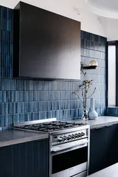 Vertical tiles in the kitchen photo