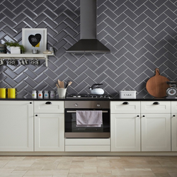 Vertical tiles in the kitchen photo