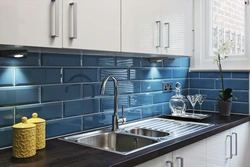 Vertical tiles in the kitchen photo