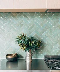 Vertical tiles in the kitchen photo