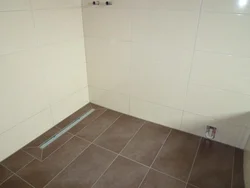 Photo of bathroom floor on wall