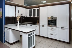 Photo of a kitchen with a large countertop