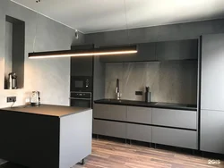 Photo Of A Kitchen With Vertical Handles