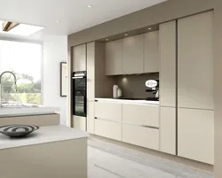 Photo of a kitchen with vertical handles