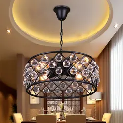 Crystal chandelier for kitchen photo