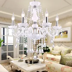 Crystal chandelier for kitchen photo