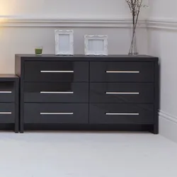 Low chest of drawers in the bedroom photo
