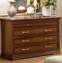 Low chest of drawers in the bedroom photo