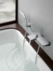 Bathtub Faucet From The Wall Photo