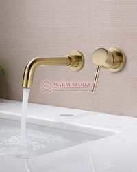 Bathtub faucet from the wall photo