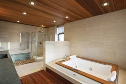 Bathroom floor and ceiling photo