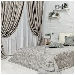 Bedspreads for a gray bedroom photo