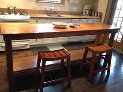 Table for long kitchen photo
