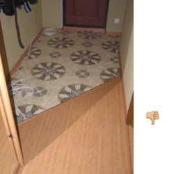 Pvc tiles in the hallway photo
