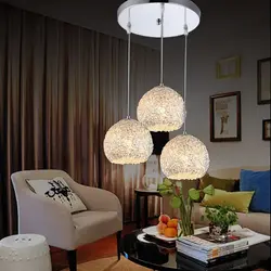 Chandeliers balls in the living room photo
