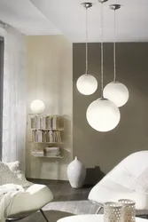 Люстры шары в гостиную фото