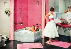 Кеңестік ванна бөлмесінің фотосуретіндегі плиткалар