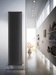 Вертикальные радиаторы на кухне фото