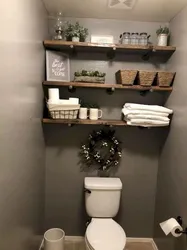 Shelves In Loft Bathroom Photo