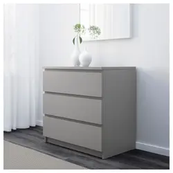 Gray chests of drawers in the bedroom photo