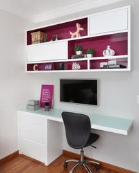 Table shelf for bedroom photo